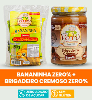 Bananinha Zero% + Brigadeiro Cremoso Zero% 400g
