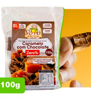Bala de Caramelo com Chocolate Zero%